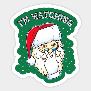 I’m Watching You Santa Claus Sticker
